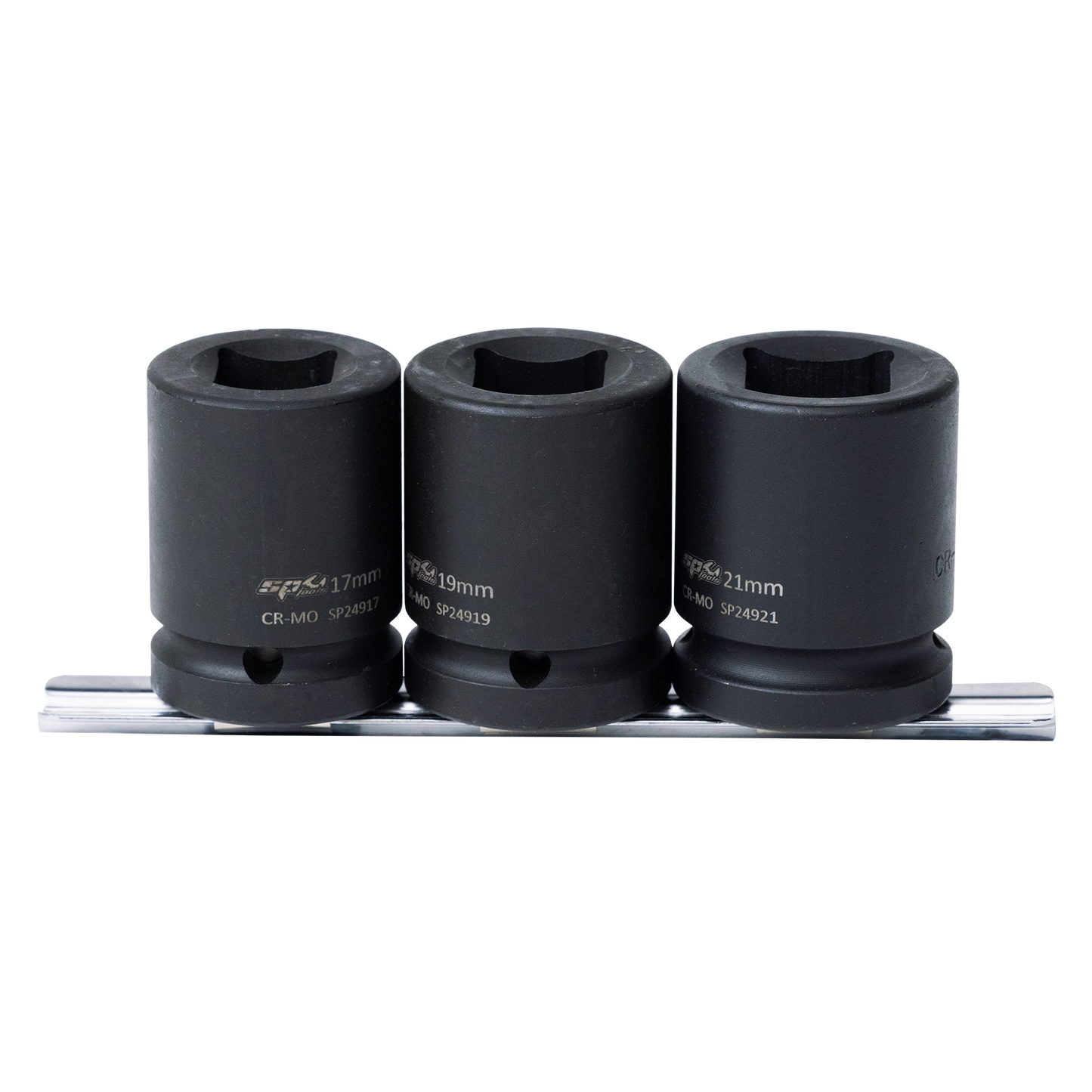 SP Tools Socket Rail Impact 3/4Dr Double Sq 3pc Metric SP20470