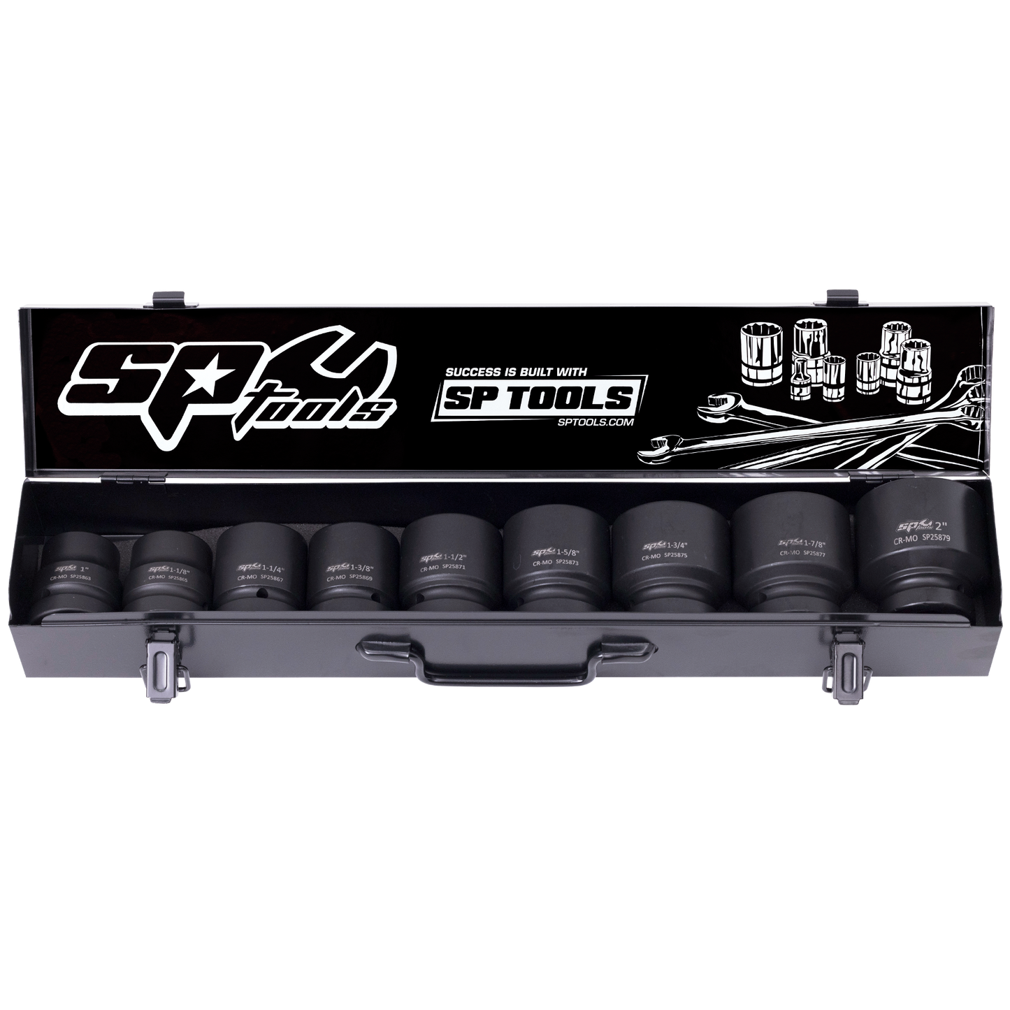 SP Tools Socket Set Impact 1"Dr 6Pt 9pc SAE SP20515