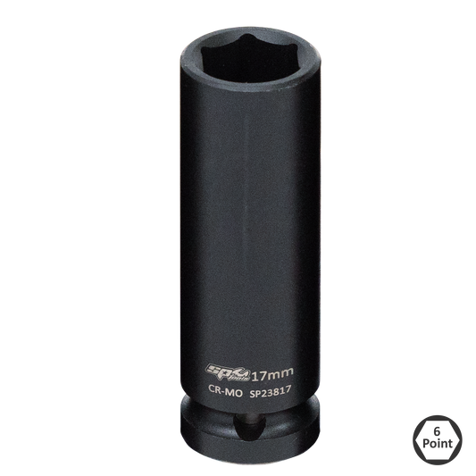 SP Tools Socket Impact 1/2" Dr 6Pt Deep Metric 19mm  SP23819