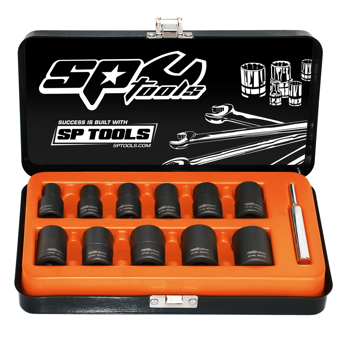 SP Tools Socket Set Impact Twist 3/8Dr 12pc Metric SP31260