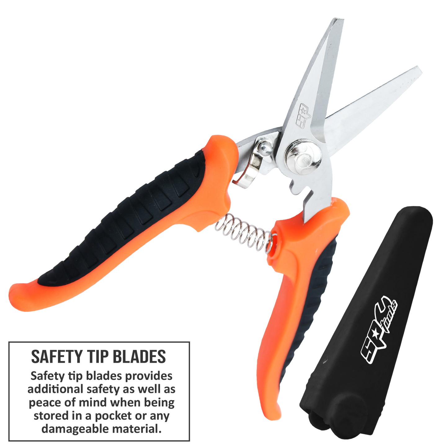 SP Tools Snip Industrial SP Shears/Scissors 180mm 7" Safe SP32266