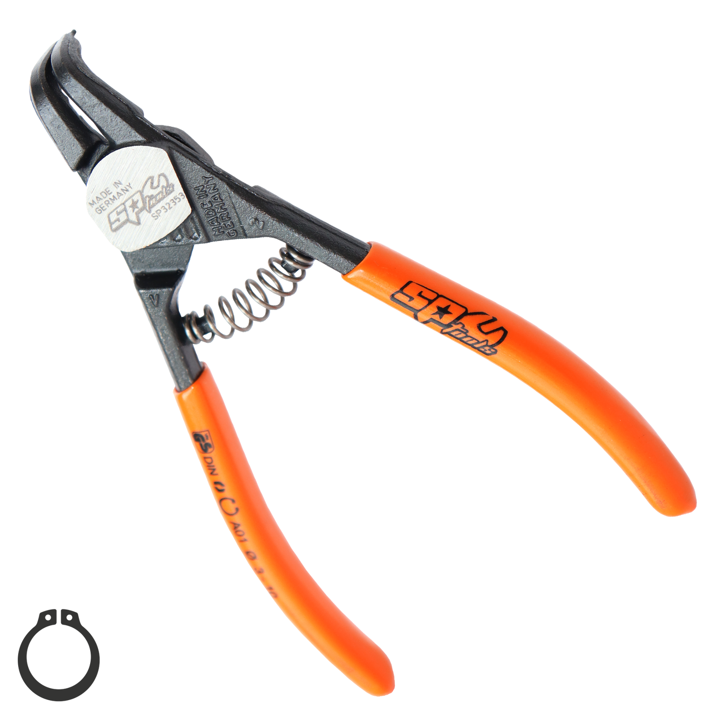 SP Tools Pliers & Cutters - HD Circlip External Bent  (3-10mm) Precision 125mm SP32353