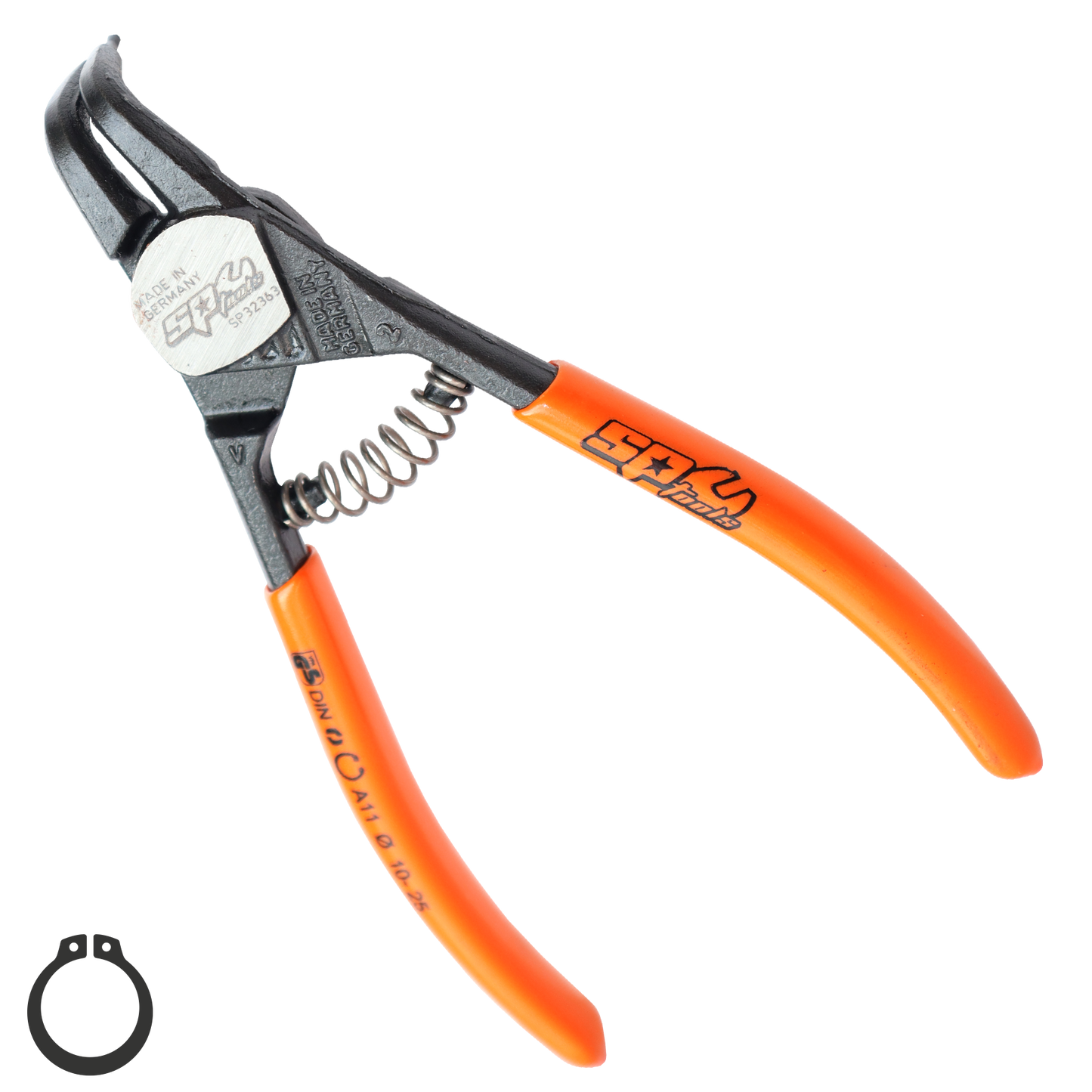 SP Tools Pliers & Cutters - HD Circlip External Bent  (10-25mm) Precision 125mm SP32363