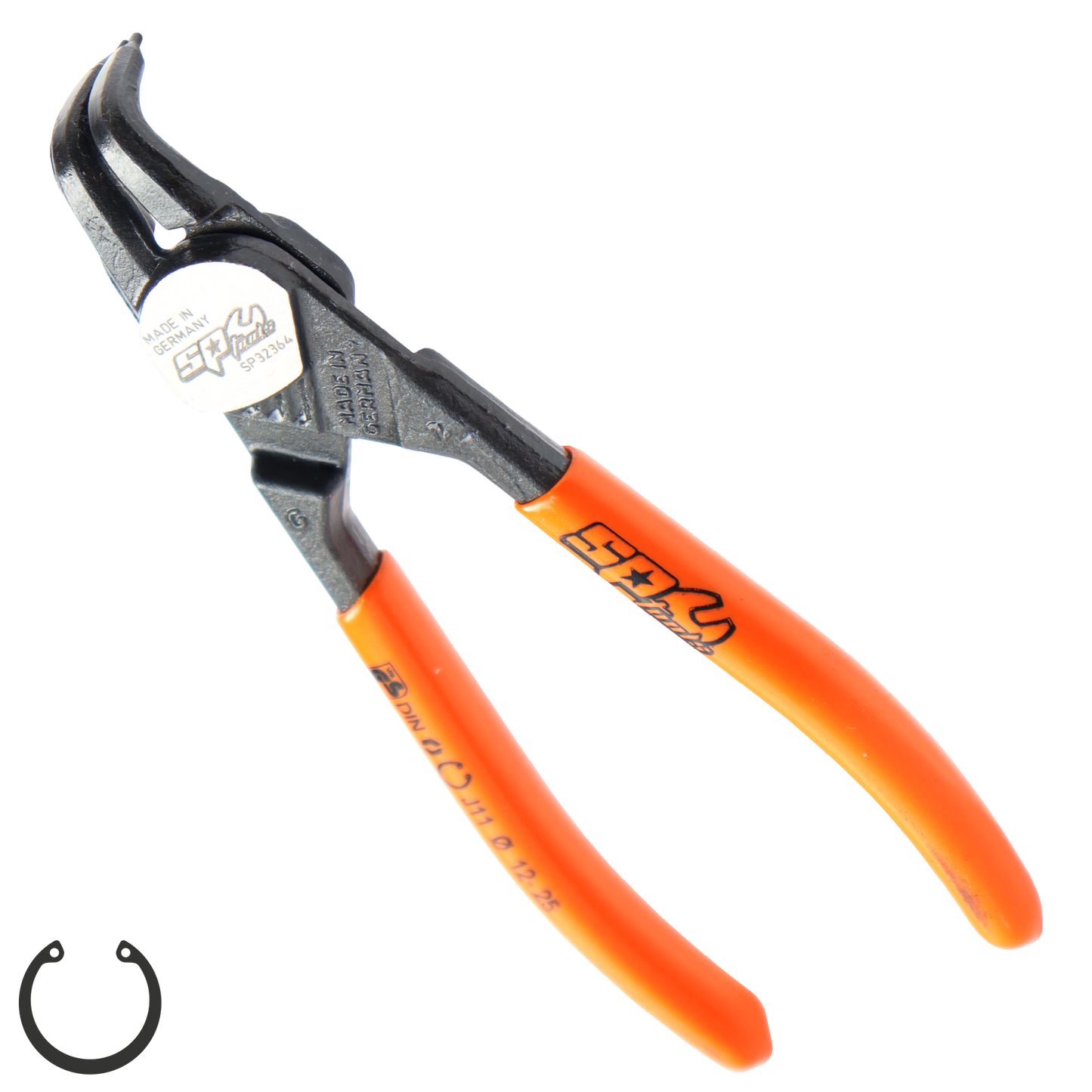 SP Tools Pliers & Cutters - HD Circlip Internal Bent (10-25mm) Precision 135mm SP32364