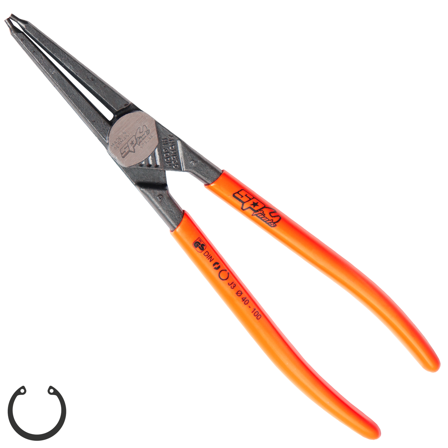 SP Tools Pliers & Cutters - HD Circlip Internal Straight (40-100mm) Precision 230mm SP32382