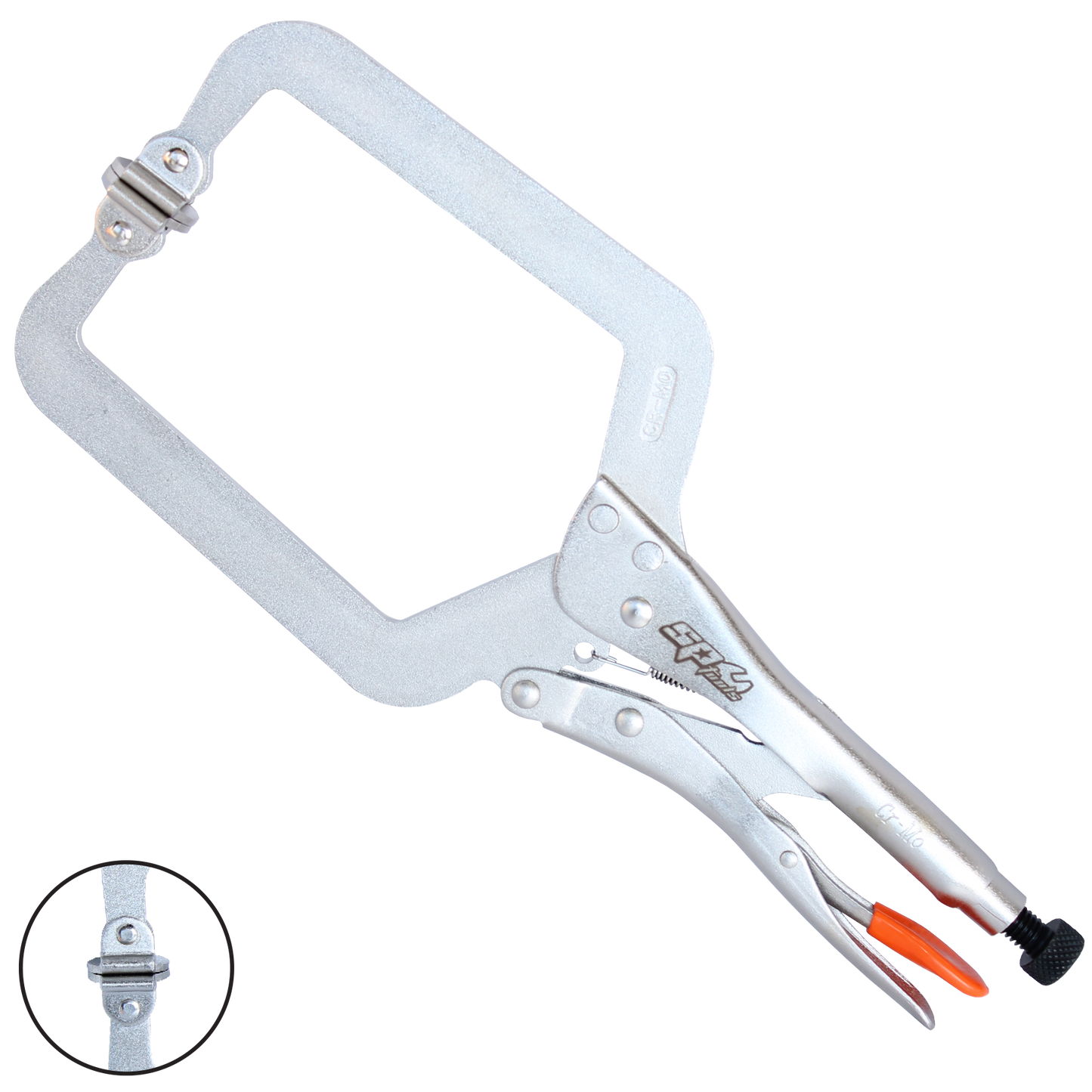 SP Tools Pliers Locking C-Clamp Deep Throat Swivel Pad 380M SP32657