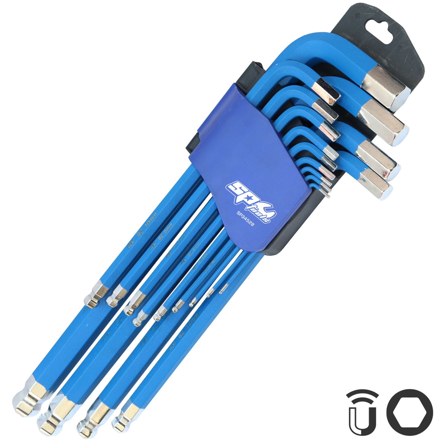 SP Tools Key Set 13pc Jumbo Metric 2mm -19mm Hex SP34528