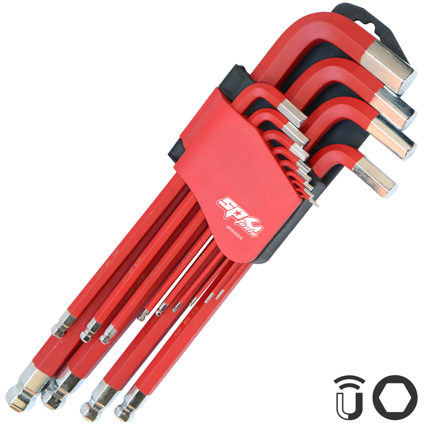 SP Tools Key Set 13pc Jumbo SAE 1/16" - 3/4" Hex SP34529