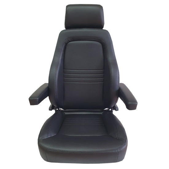 Autotecnica Adventurer 4X4 Seat with Armrests PU Leather Black SP4X4S4LBK