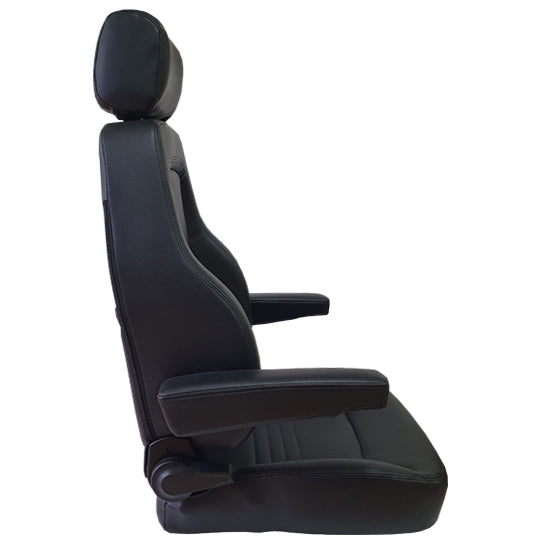 Autotecnica Adventurer 4X4 Seat with Armrests PU Leather Black SP4X4S4LBK