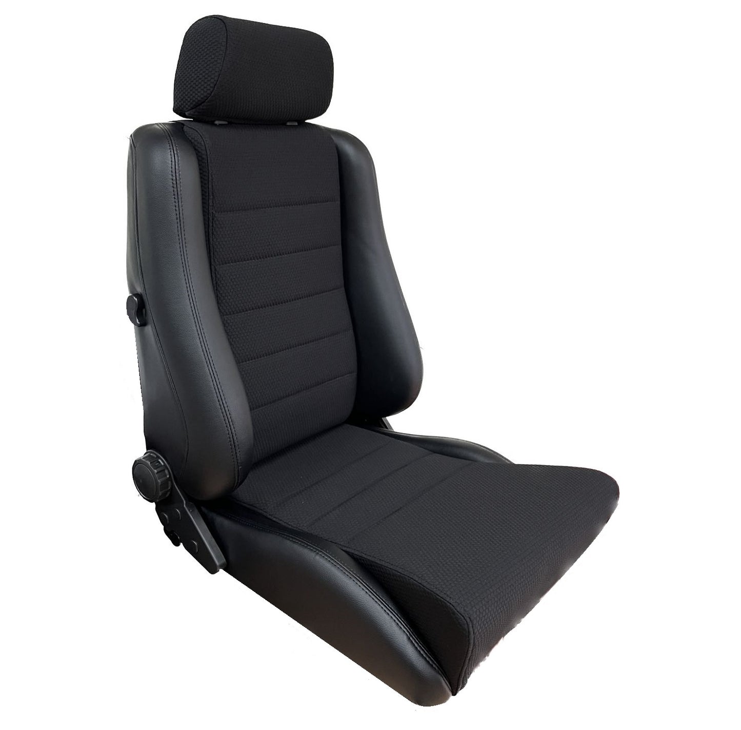 Autotecnica Adventurer 4X4 Seat PU Leather/Fabric Combination Black New SP4X4S5LBK