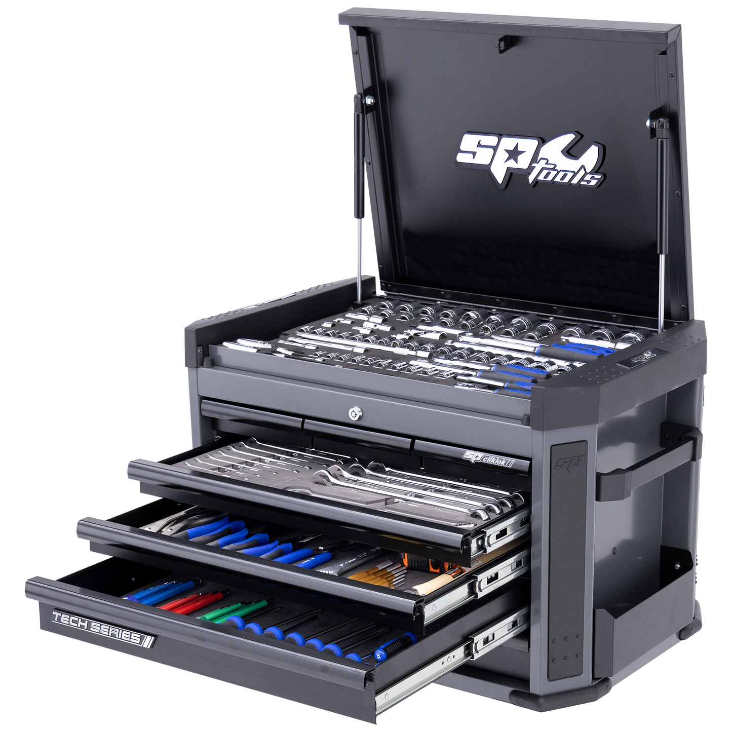 SP Tools 212Pc 7 Drawer Tech Series Tool Kit Diamond Black SP50033D