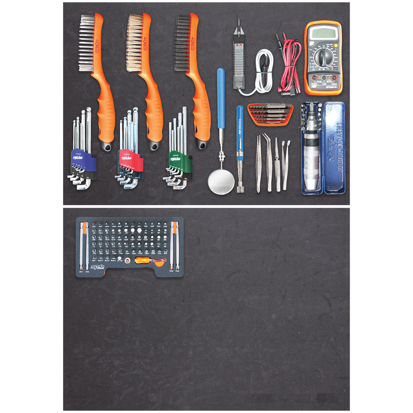 SP Tools 127Pc Tool Kit (No Tool Box, No EVA Tray) SP50114D