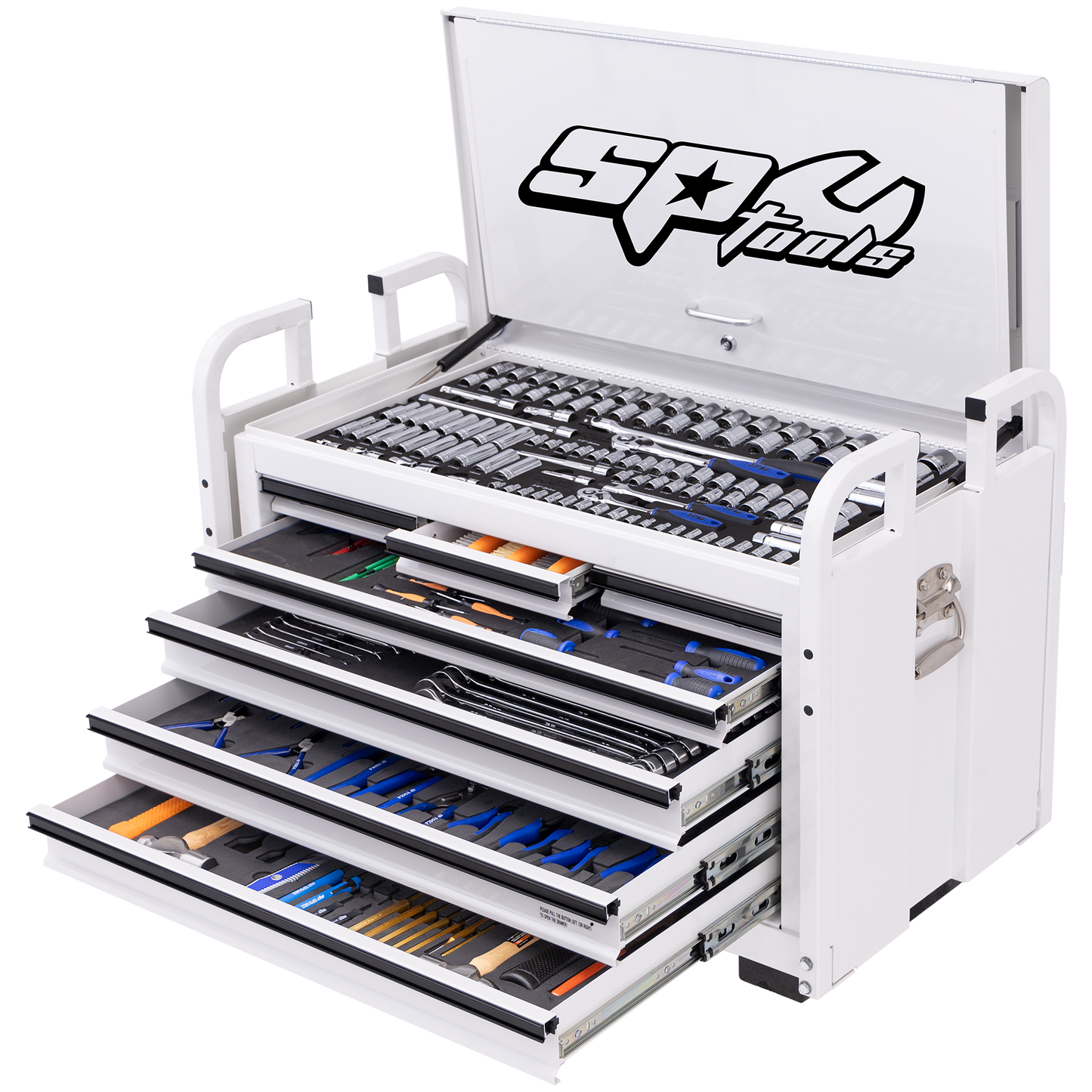 SP Tools 413Pc 7 Drawer Off Road Series Field Service Tool Kit White/Black +EVA Foam SP50115WX