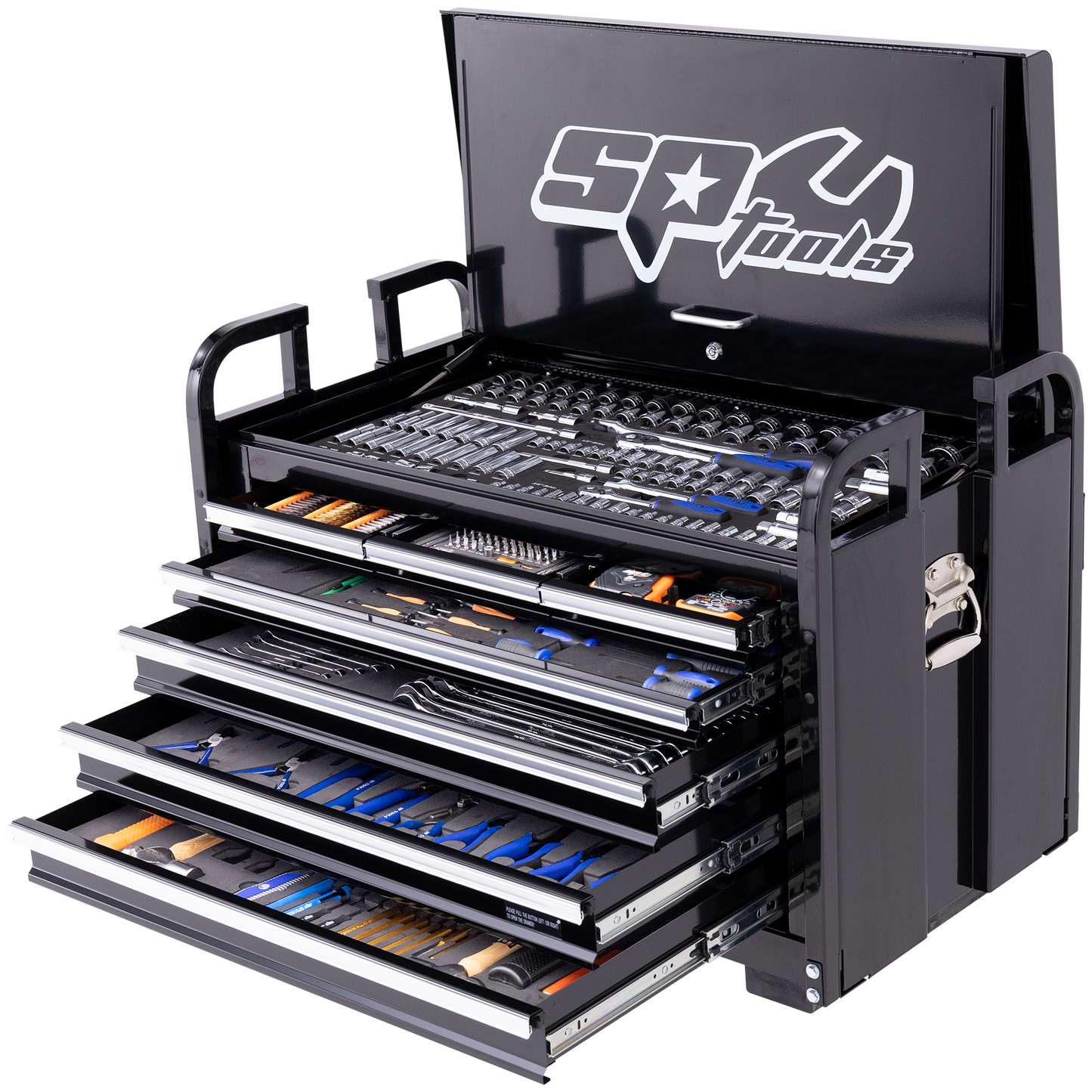 SP Tools 413Pc 7 Drawer Off Road Series Field Service Tool Kit Black/Chrome +EVA Foam SP50115X