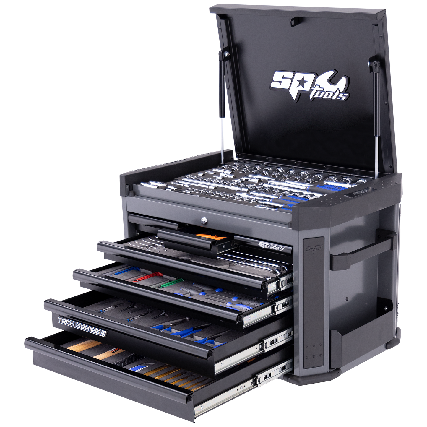 SP Tools 305Pc 7 Drawer Tech Series Tool Kit Diamond Black +EVA Foam SP50132DX