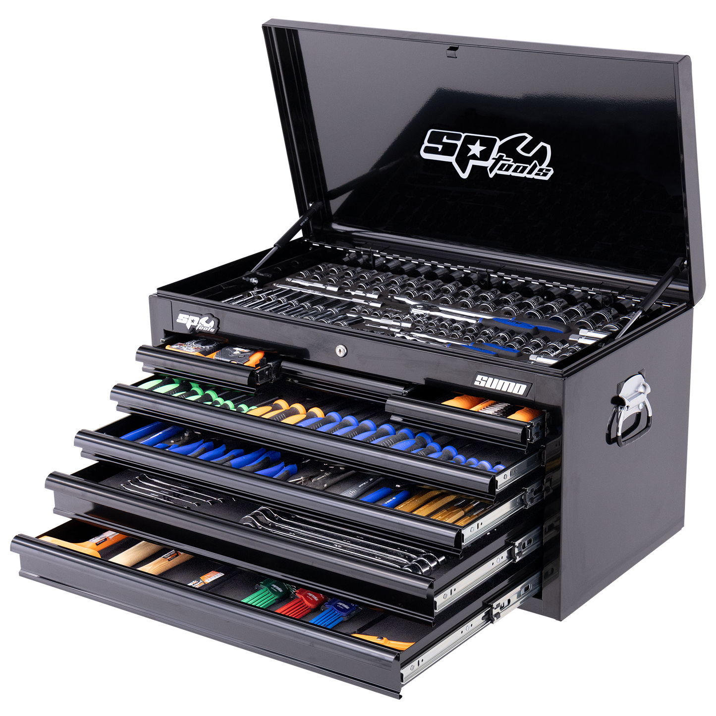 SP Tools 409Pc 7 Drawer Sumo Tool Kit Black/Black Handles SP50170