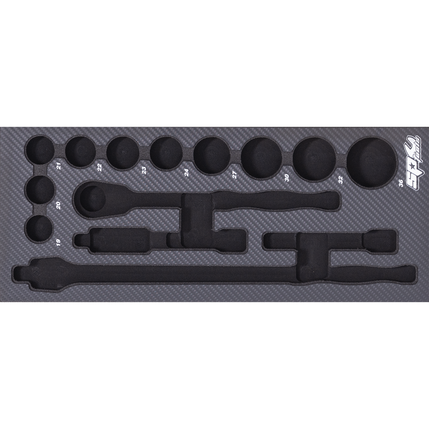 SP Tools EVA Insert Foam Tray Suits Sockets Metric & Accessories 1Pc 400x170mm SP50911