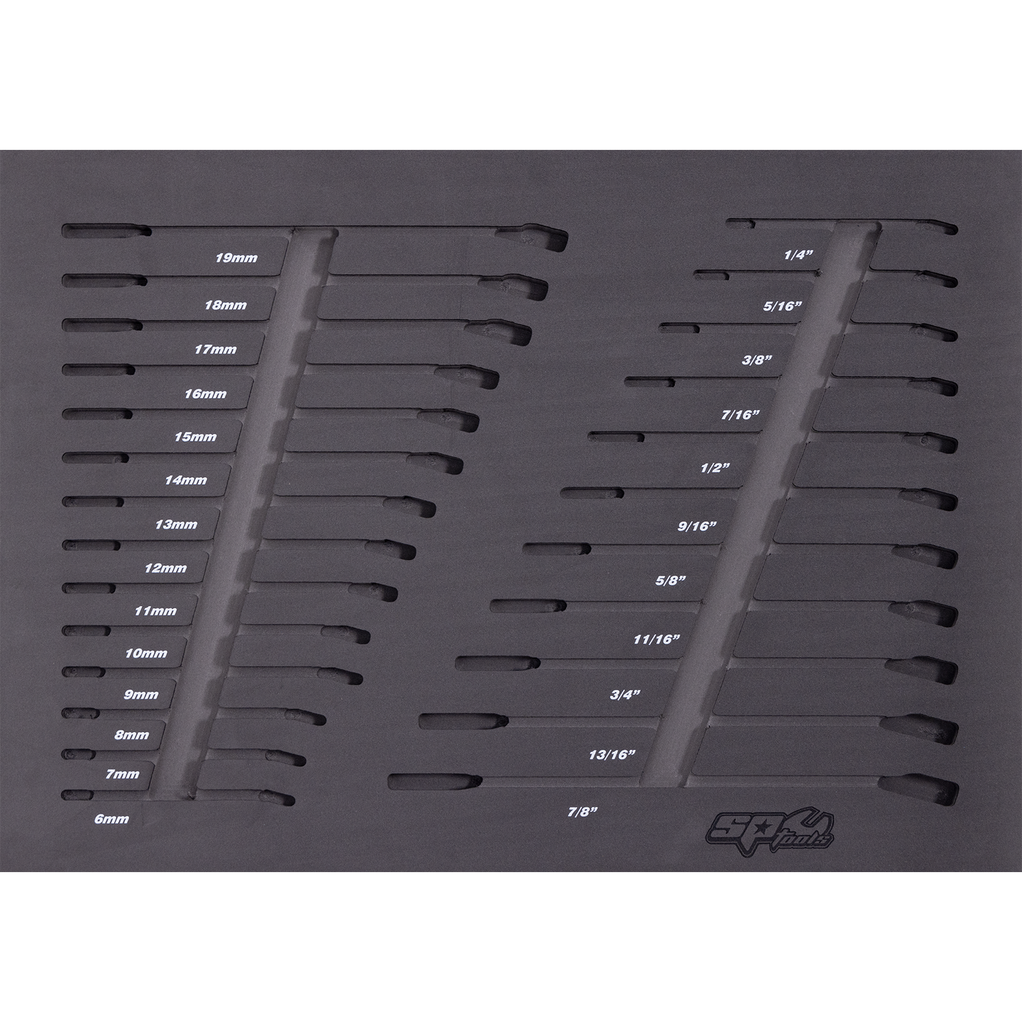 SP Tools EVA Insert Foam Tray Suits Spanners Metric & SAE 25Pc 560x400mm SP50915
