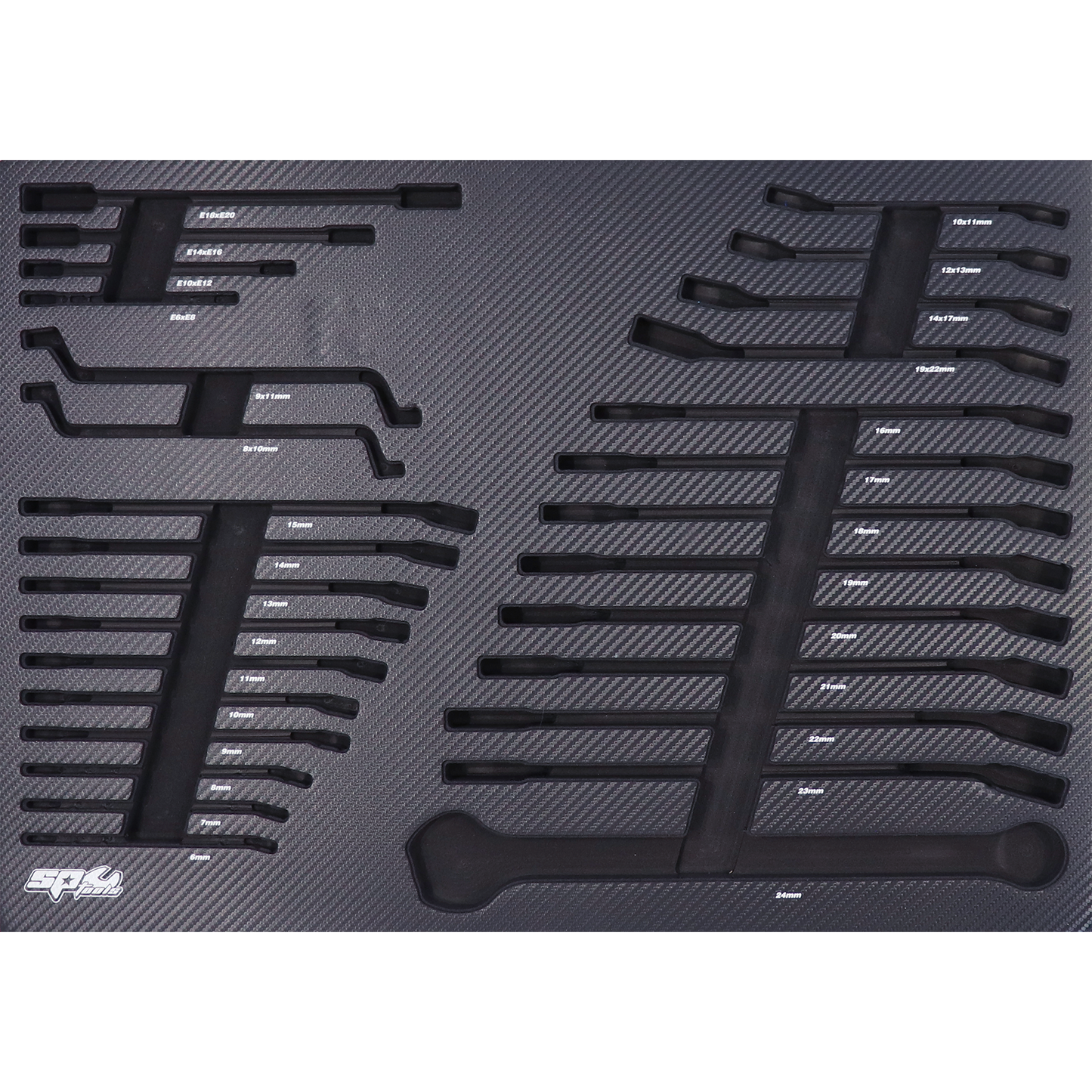 SP Tools EVA Insert Foam Suit SP50019 Metric Spanners 29Pc 565x404x580mm SP50919