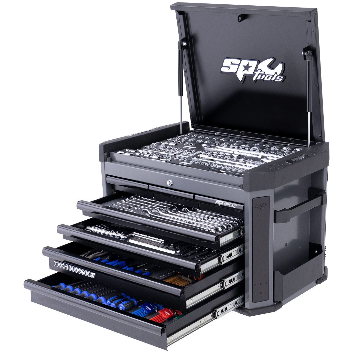 SP Tools 281Pc 7 Drawer Tech Tool Kit Diamond Black SP52275D