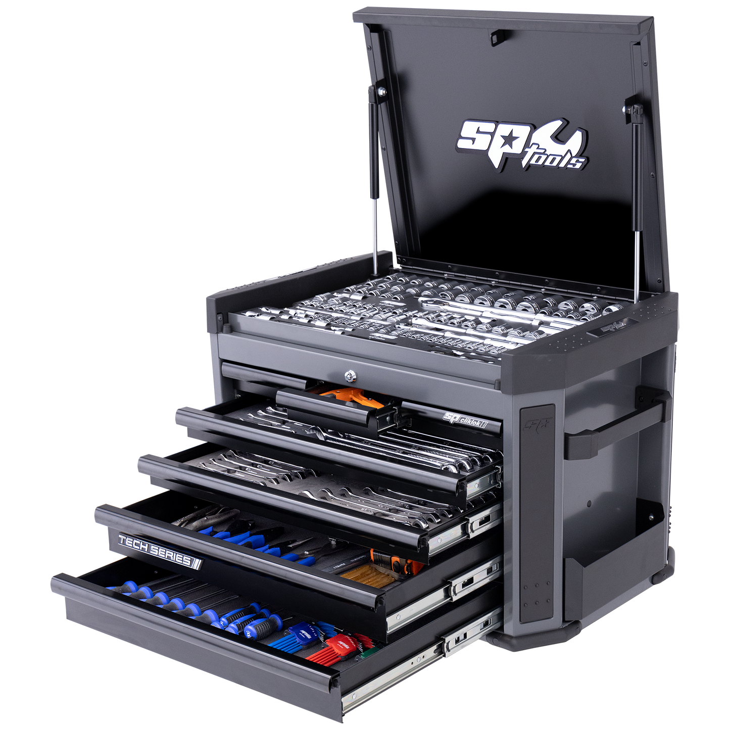 SP Tools 335Pc 7 Drawer Tech Tool Kit Diamond Black SP52275D