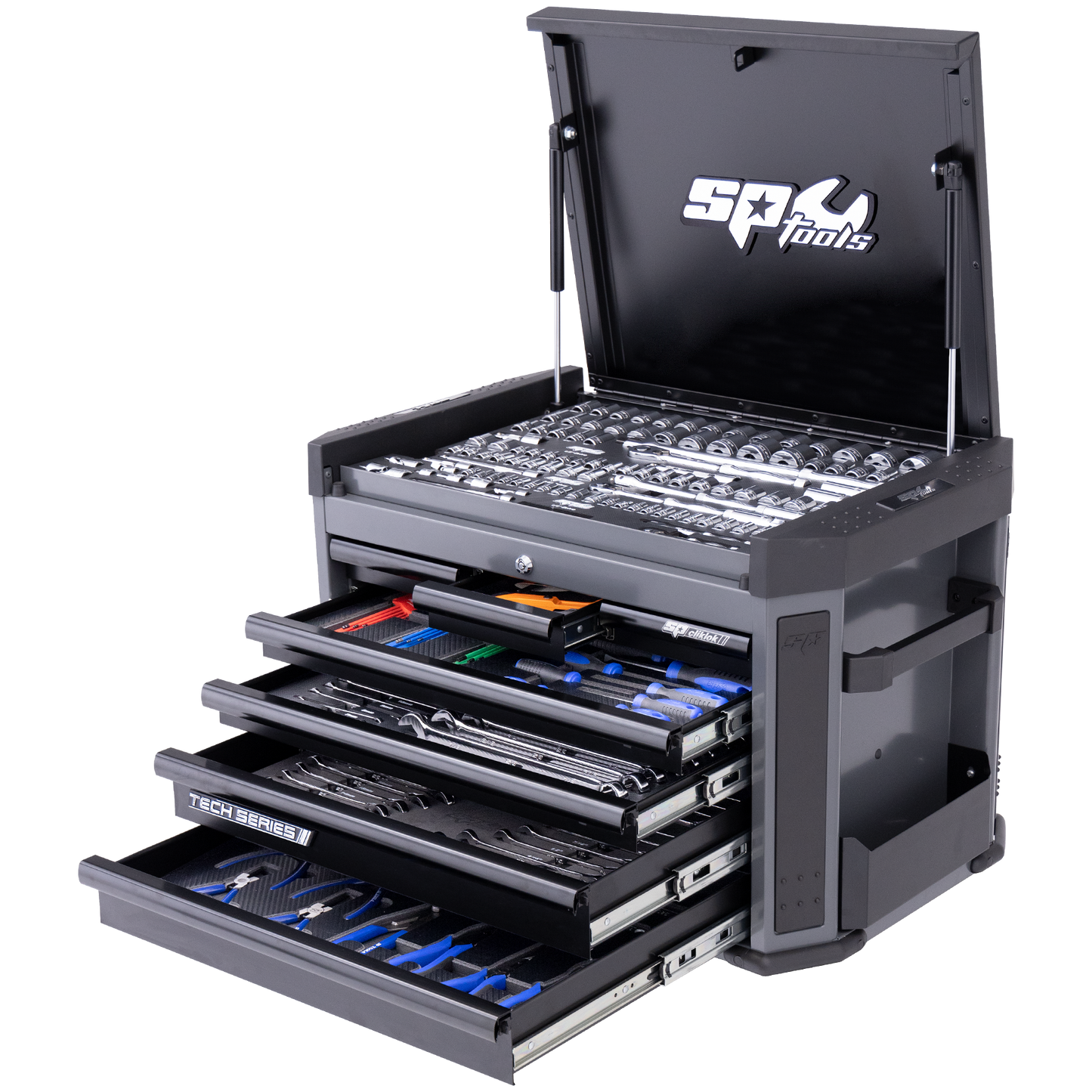 SP Tools 335Pc 7 Drawer Tech Tool Kit Diamond Black + EVA Foam SP52275DX