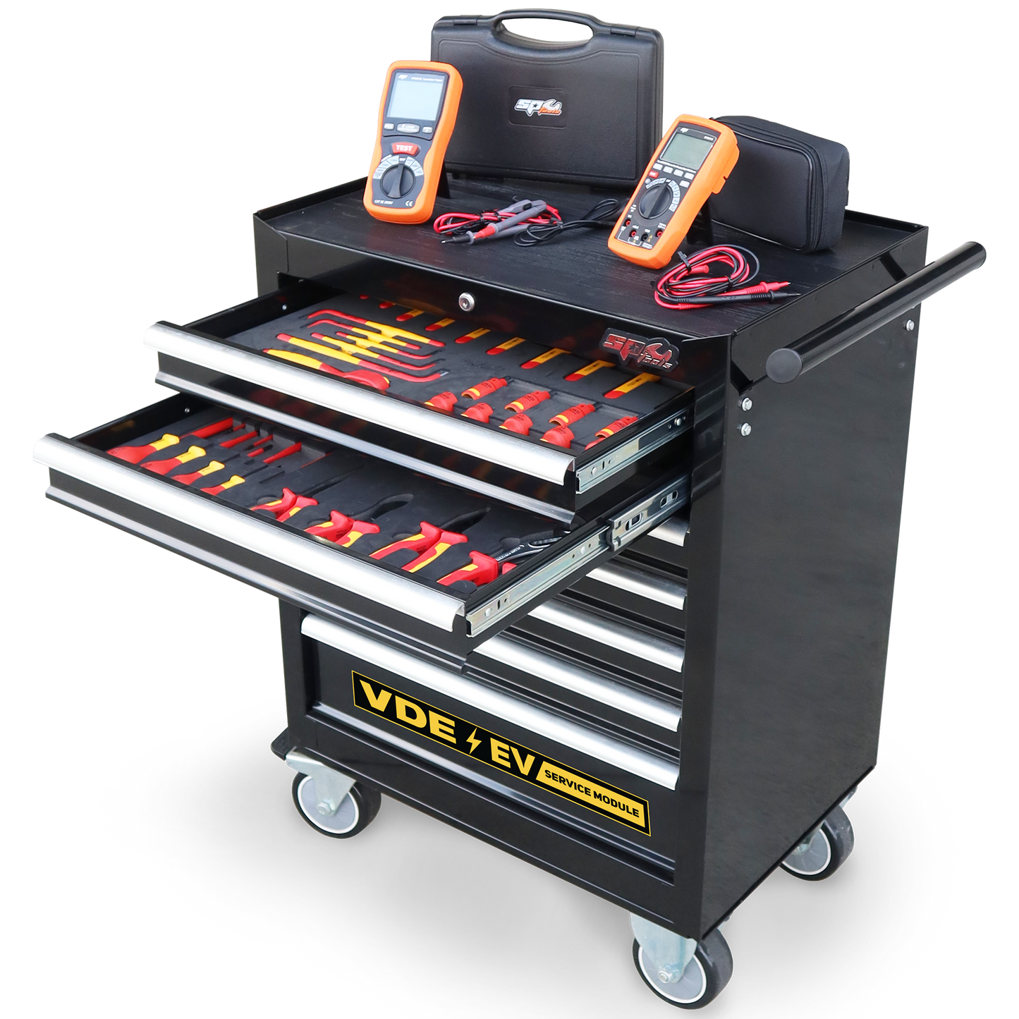SP Tools VDE Custom Series 7 Drawer Electric Vehicle Service Module Rollcab SP55956