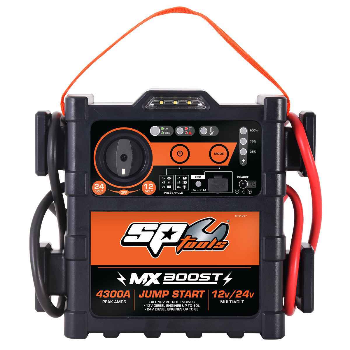 SP Tools MX Boost Jump Starter/Power Bank 4300A Li-ion 36000mAh 12V/24V SP61097