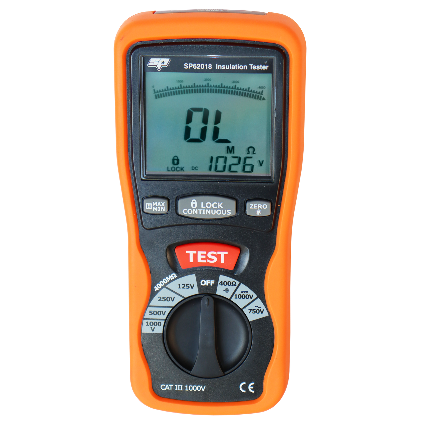 SP Tools Digital Insulation Tester W/Non-Contact AC Voltage Sensor SP62018
