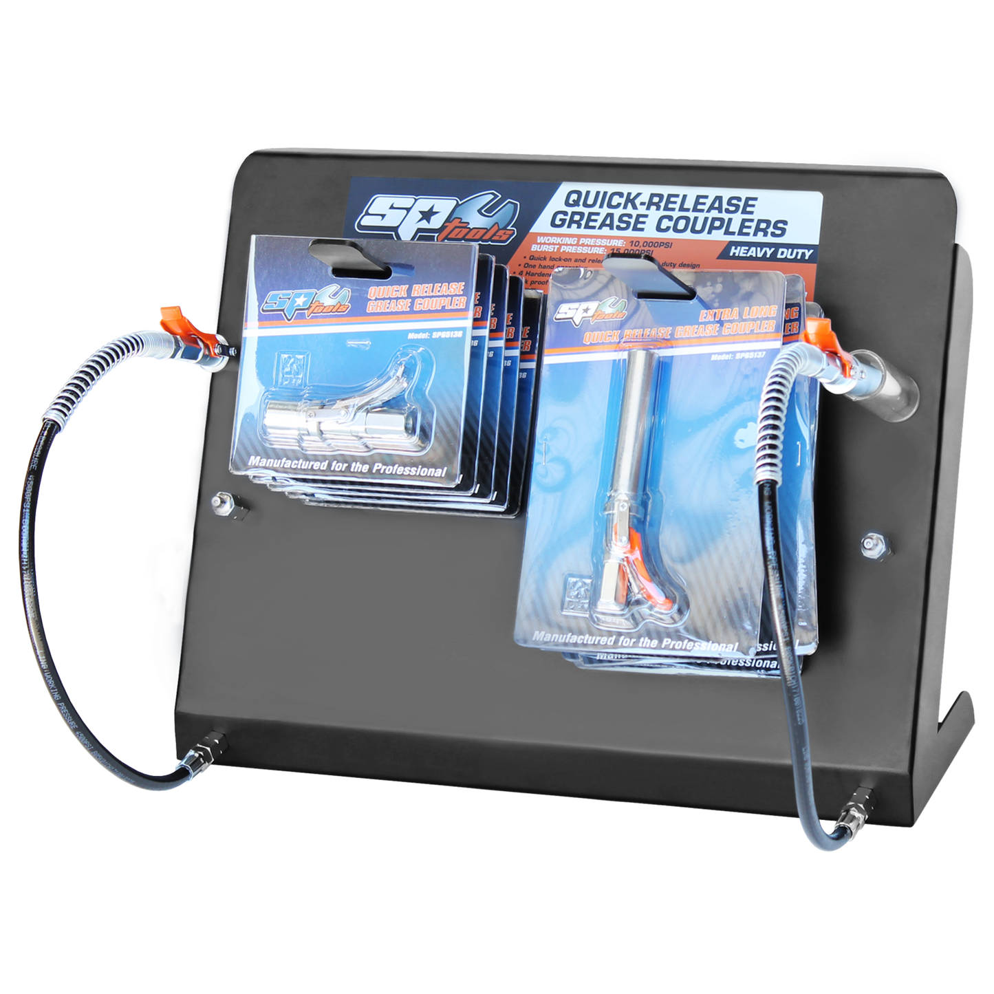 SP Tools Quick Release Grease Couplers Display Stand SP65139