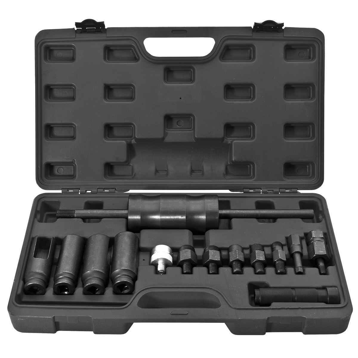 SP Tools Diesel Injector Extractor & Common Rail Puller Kit W/Slider Hammer 14Pk SP66082