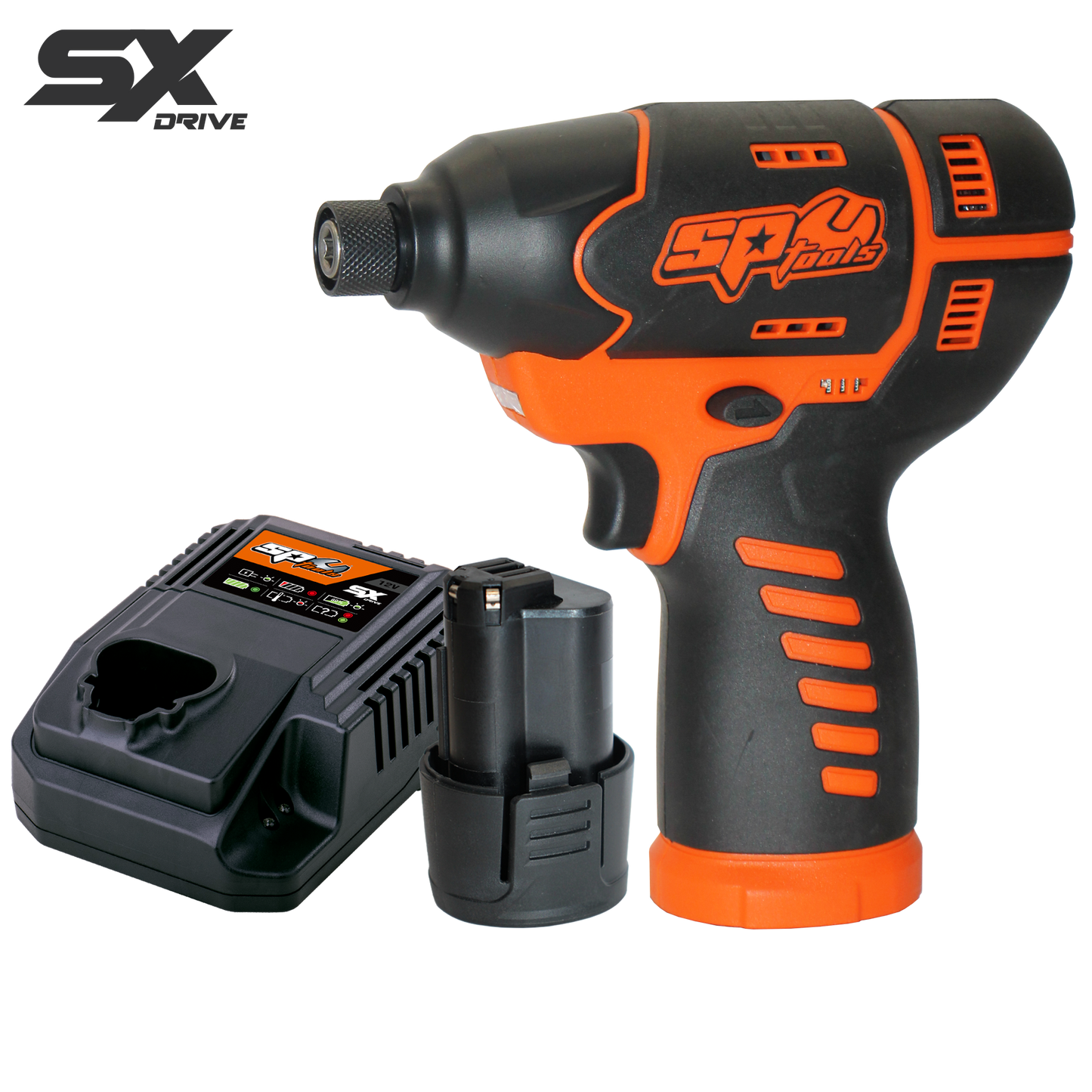 SP Tools 12V 1/4"Dr Impact Driver Kit - 2.5Ah - Sx Drive SP83141