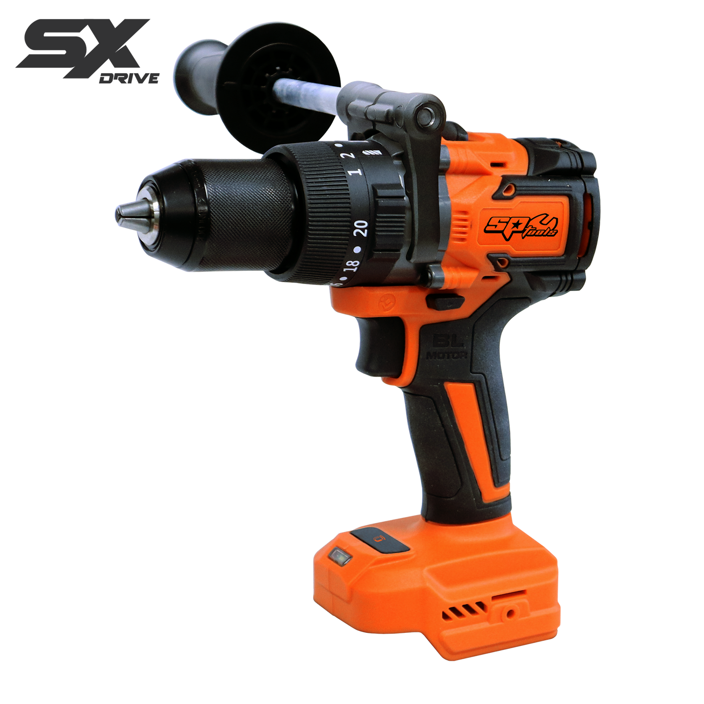 SP Tools Cordless - 18V Hammer Drill/Driver Brushless - Skin Only - Sx Drive SP83244BU