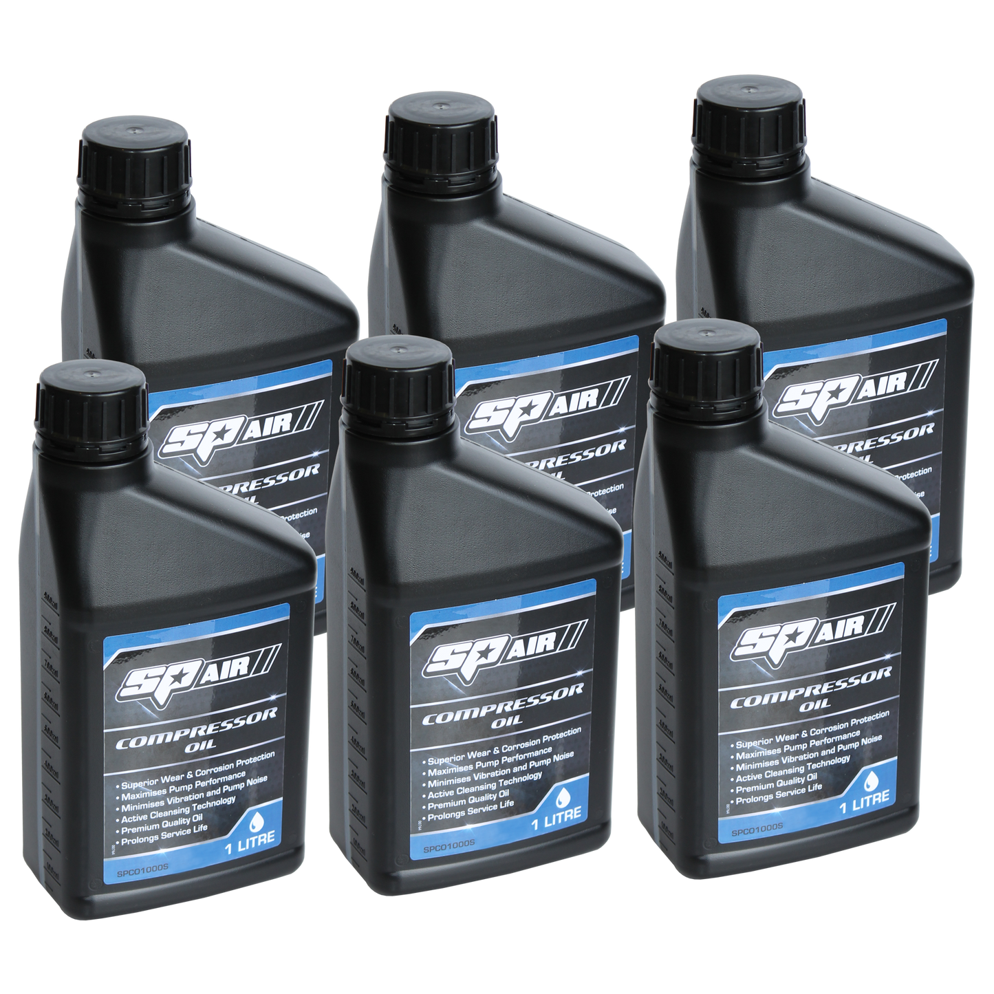 SP Tools Oil Compressor 1Lt Bottle Carton Of 6 SPCO1000