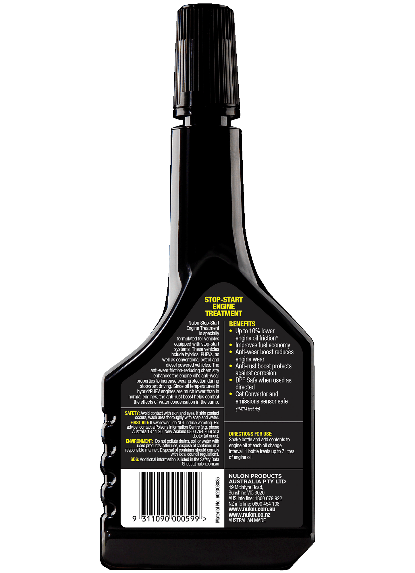 Nulon Stop Start Engine Treatment 300ml SSET-300