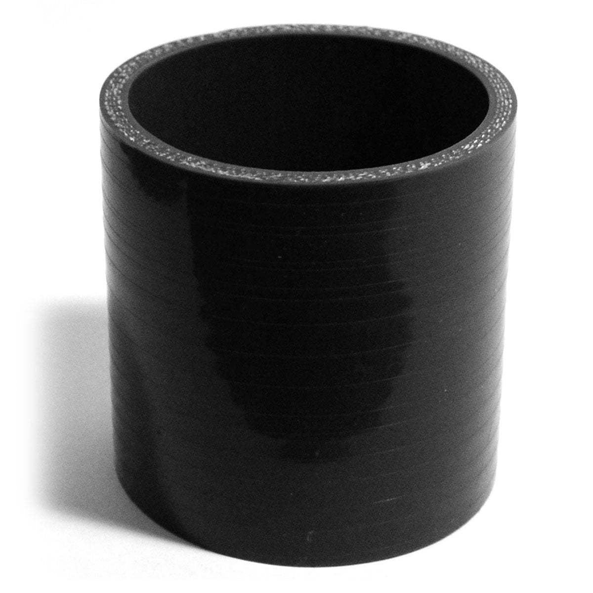 SAAS Silicone Straight Hose 63 x 63 x 76mm Black SSH636376