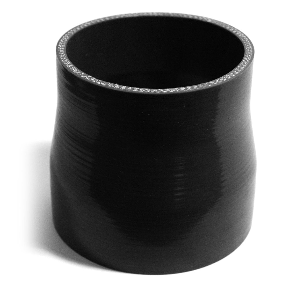 SAAS Silicone Straight Reducer 89 x 102 x 102mm Black SSH89102102
