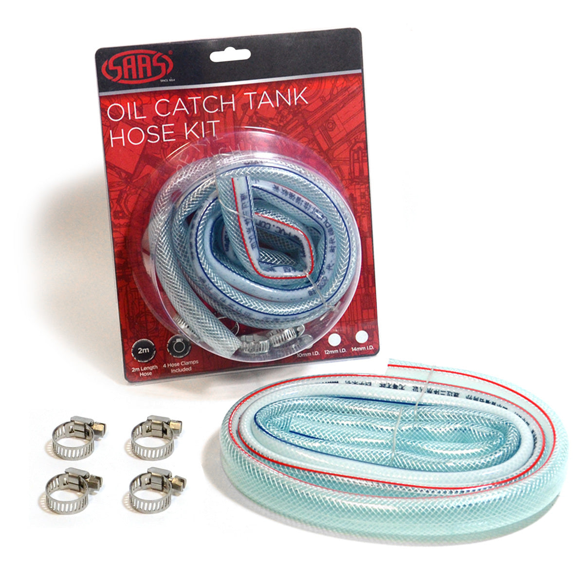 SAAS Oil Catch Tank Hose Kit 16 Mm I.D (2 Meters) STK16