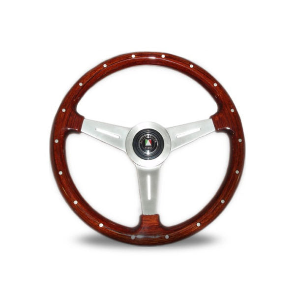 Autotecnica Classic Woodgrain Alloy Spoke Steering Wheel (Dark Timber) SW1000W