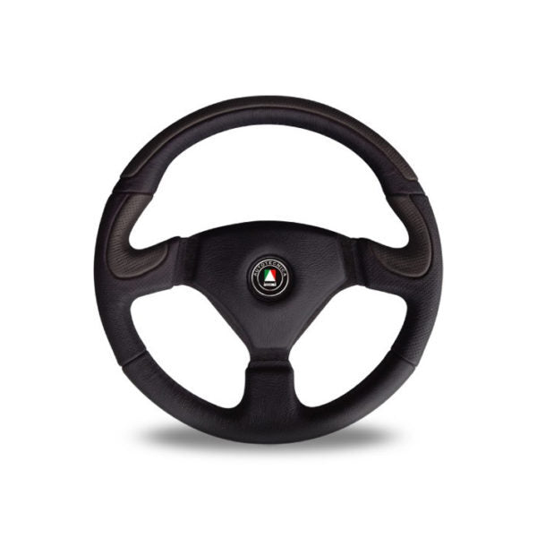 Autotecnica Racer Pro Leather Steering Wheel - Black SW1041BK