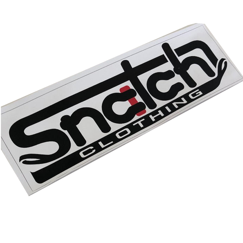 SNATCH BUMPER STICKER WHITE BG SU9125WHNA