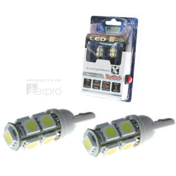 Aerpro Smd 9 Led Amber Wedge T10 Pair T109A