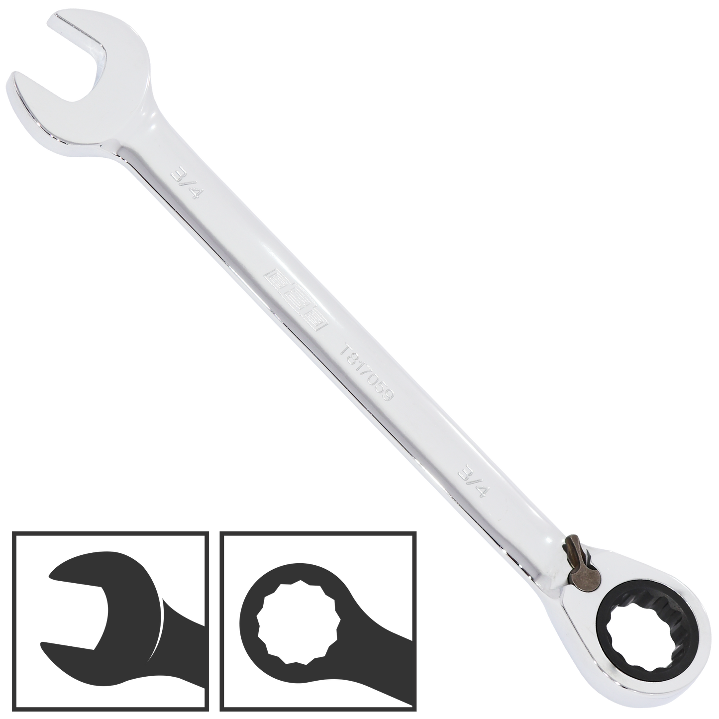 888 Tools by SP Tools Spanner Gear Reversible ROE SAE 3/8 T817053