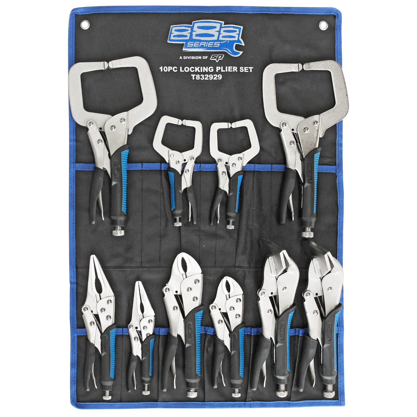 888 Tools by SP Tools Plier Locking 10pc Set 888 T832929