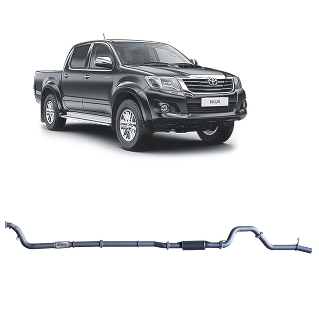 Redback Extreme Duty Exhaust 3in Turbo Back (No Cat With Resonator) THX42200-PR