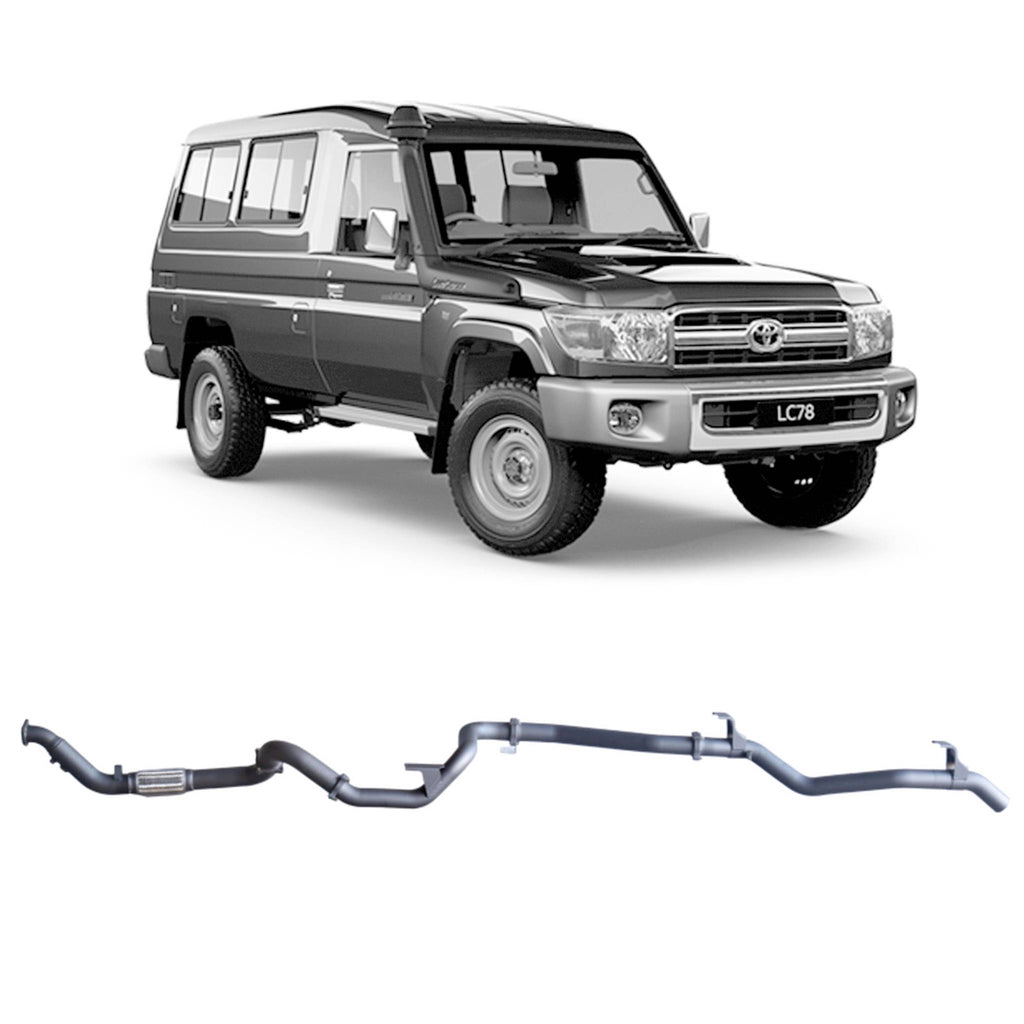 Redback Extreme Duty Exhaust 3in Turbo Back (No Cat & No Muffler/Pipe Only) TLX40400-PO
