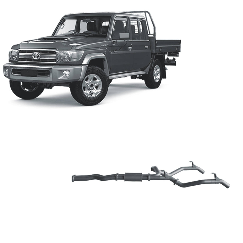 Redback Extreme Duty Exhaust 3in Twin DPF Back (No Cat With Resonator) TLX441700-PR
