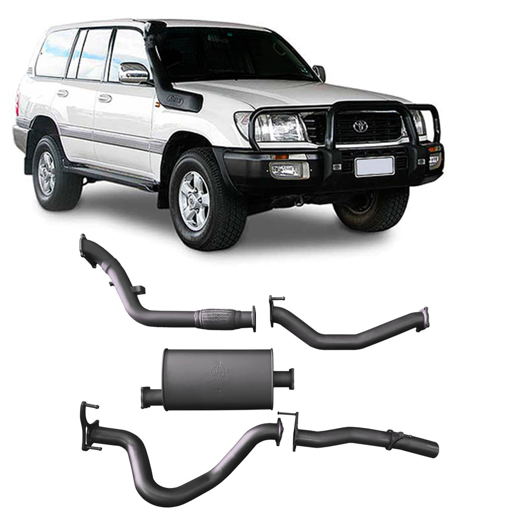 Redback Extreme Duty Exhaust 3in Turbo Back (No Cat With Large Muffler) TLX44900-PM