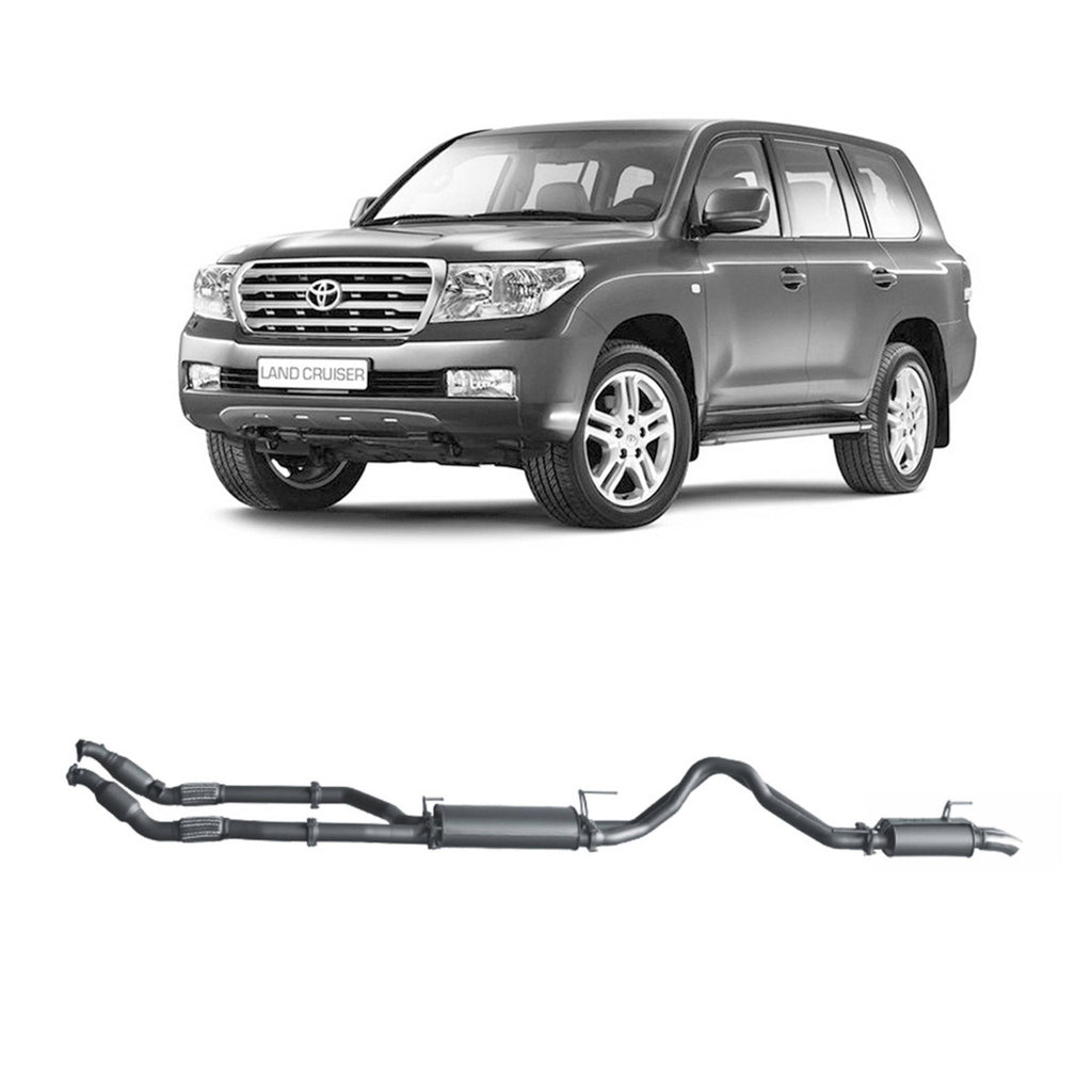 Redback Extreme Duty Exhaust  3in Twin Turbo Back (With Cat & Straight Through Muffler) TLX45900-C2